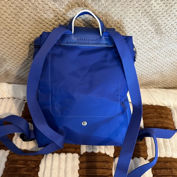 Longchamp Le Pliage Club Nylon Backpack in Cobalt Blue NWOTS! - Picture 4 of 10